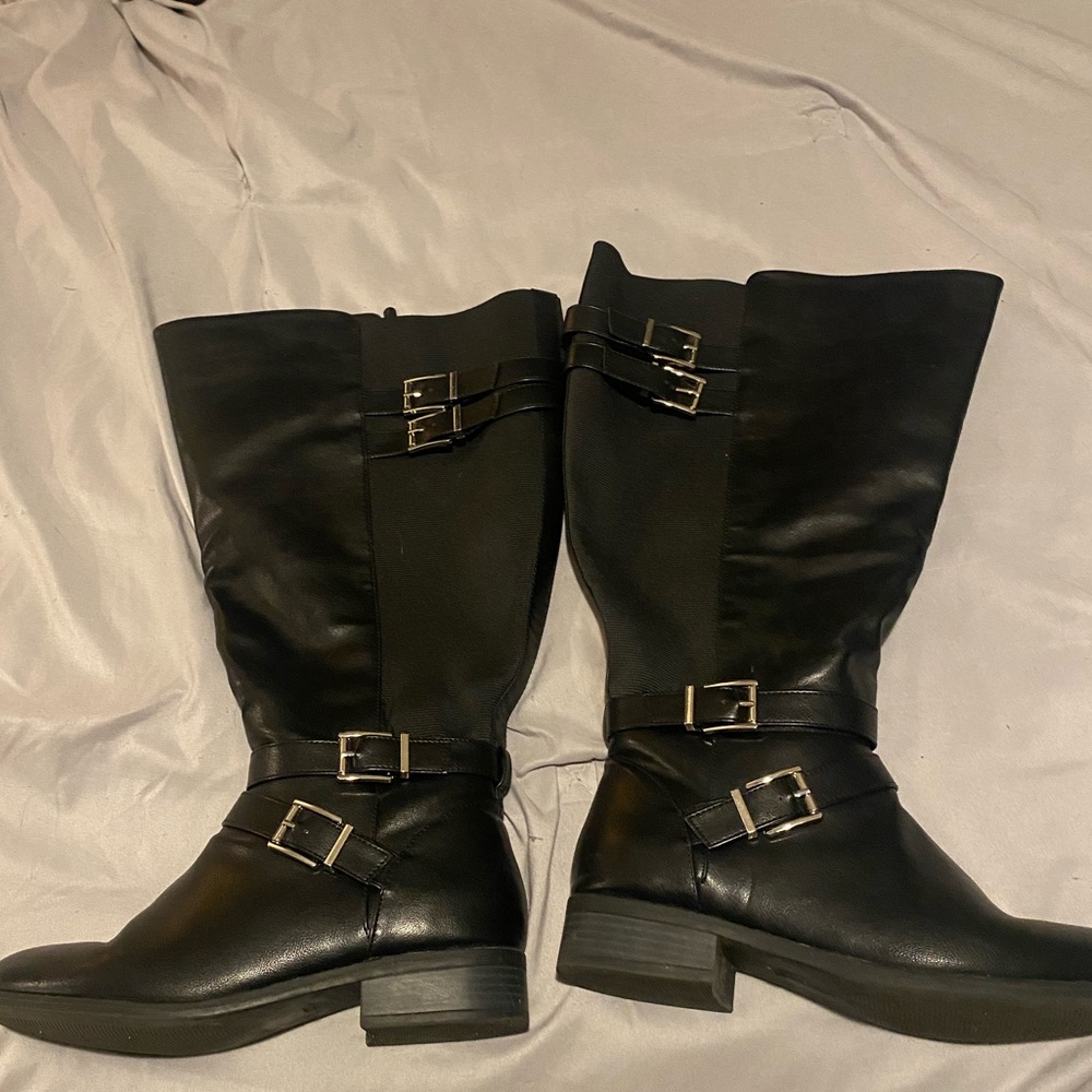 Torrid Black Knee High Boots - Wide Width Extra Wide Calves